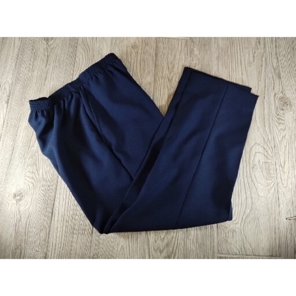 Silhouette Shimmer Pants - Silhouette Shimmer Style 0456606 Size 10PT Blue Women's Slacks Blue Pockets